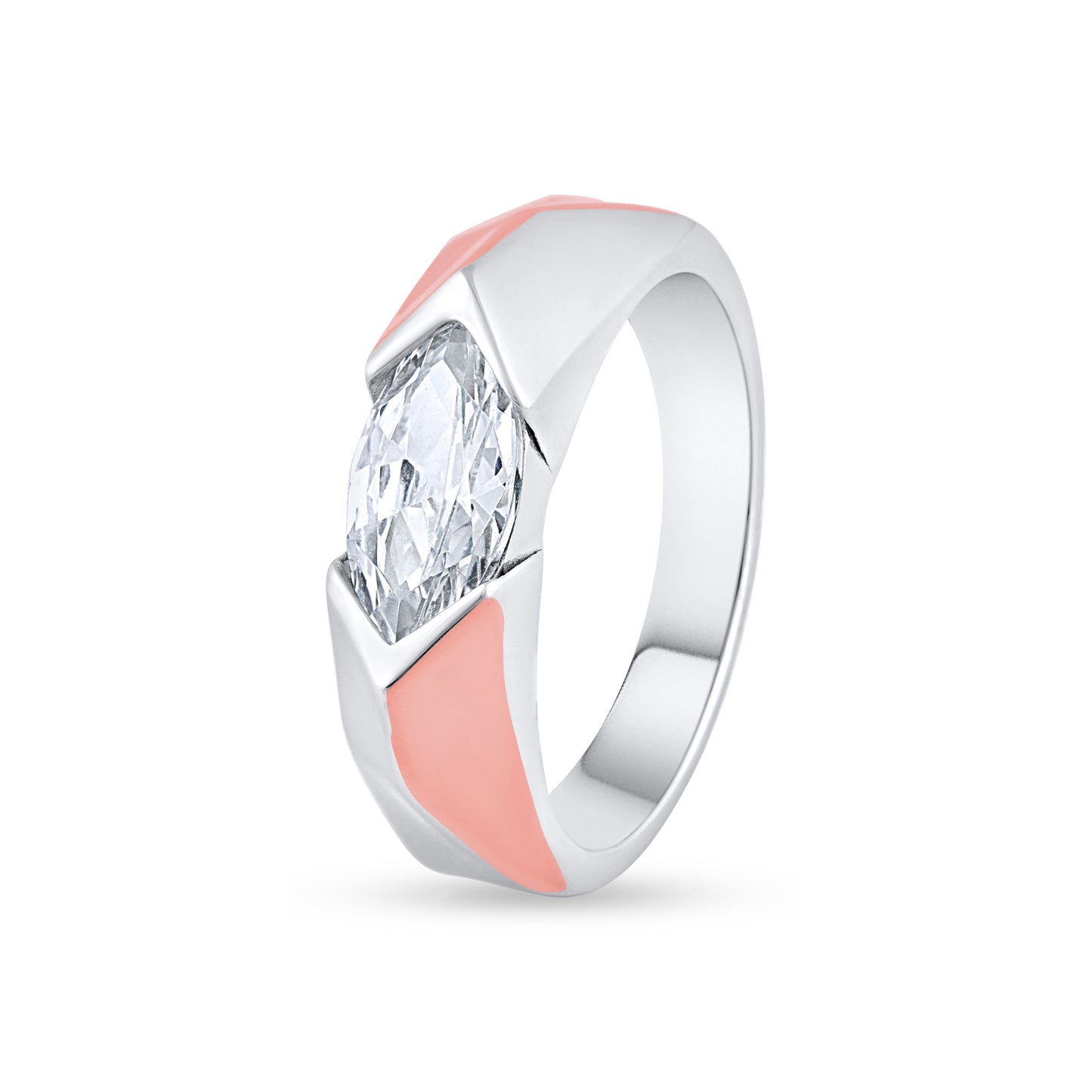 Crystal Apex Dual Ring