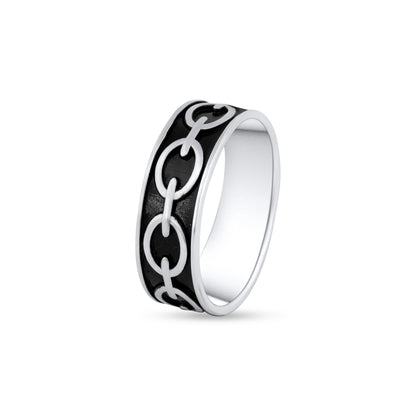 Bound Link Ring Band