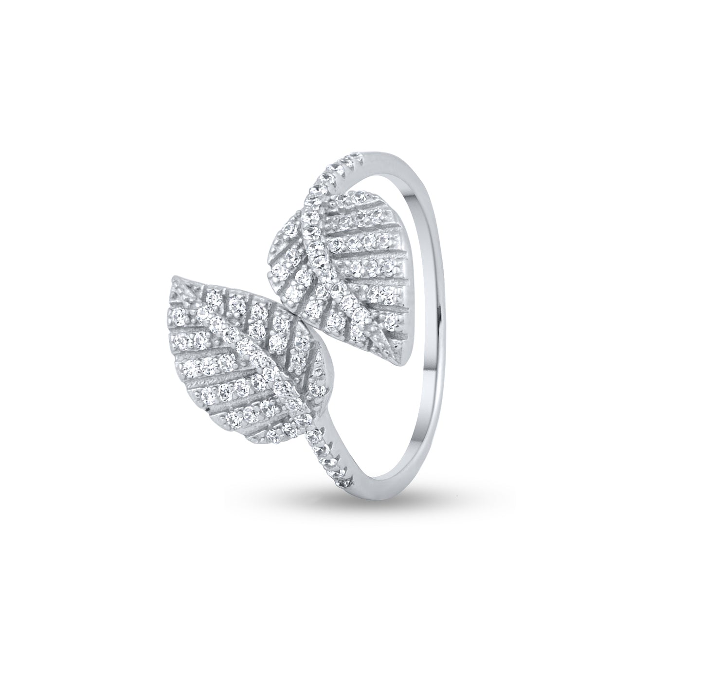Leaf Wrap Silver Ring