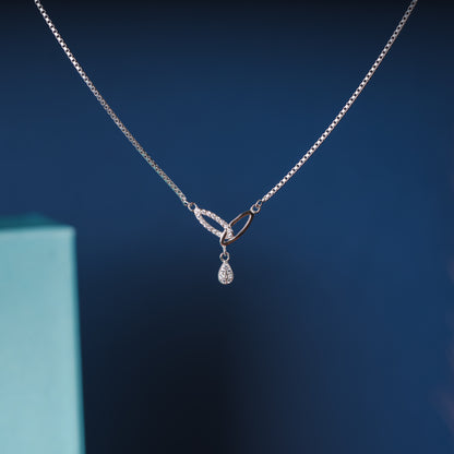 Silver Leaflets Necklace