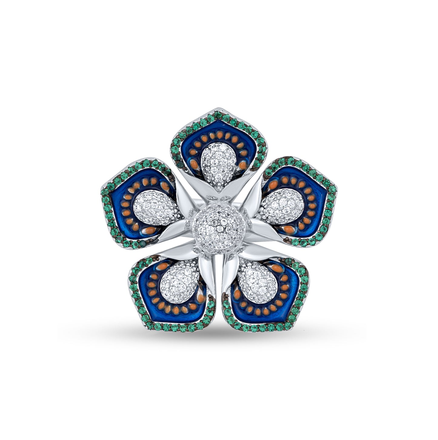 Peacock Bloom Ring