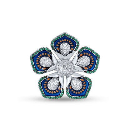 Peacock Bloom Ring