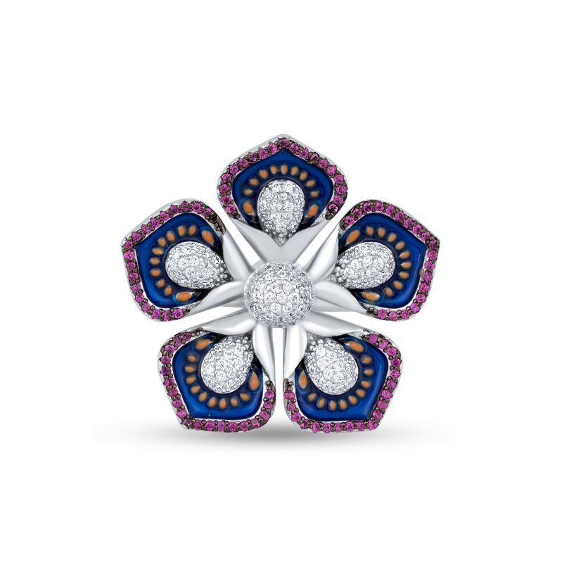 Prismatic Fleur Ring