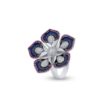 Prismatic Fleur Ring