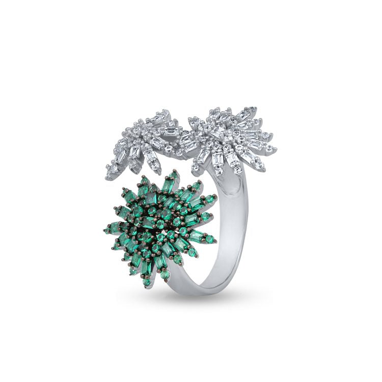 Blossom Emerald Ring