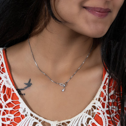 Silver Leaflets Necklace