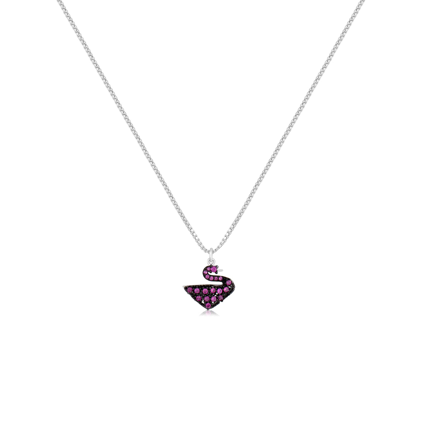 Sparkling Treasure Swan Y Necklace