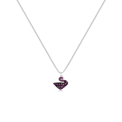 Sparkling Treasure Swan Y Necklace