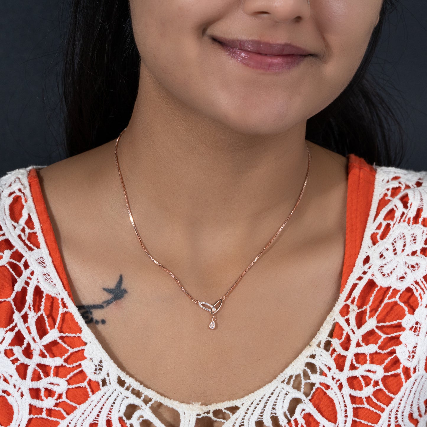 Silver Leaflets Necklace