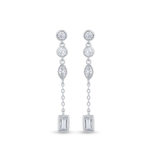 Chic Rectangular Cascade Earrings