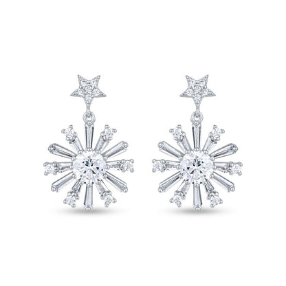 Polar Star Dangle Earrings