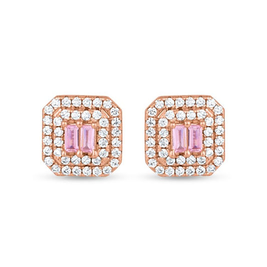 Roseate Glow Studs