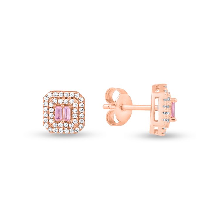 Roseate Glow Studs