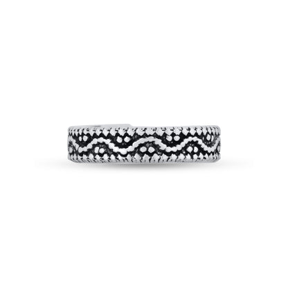 Antique Scrollwork Silver Toe Rings