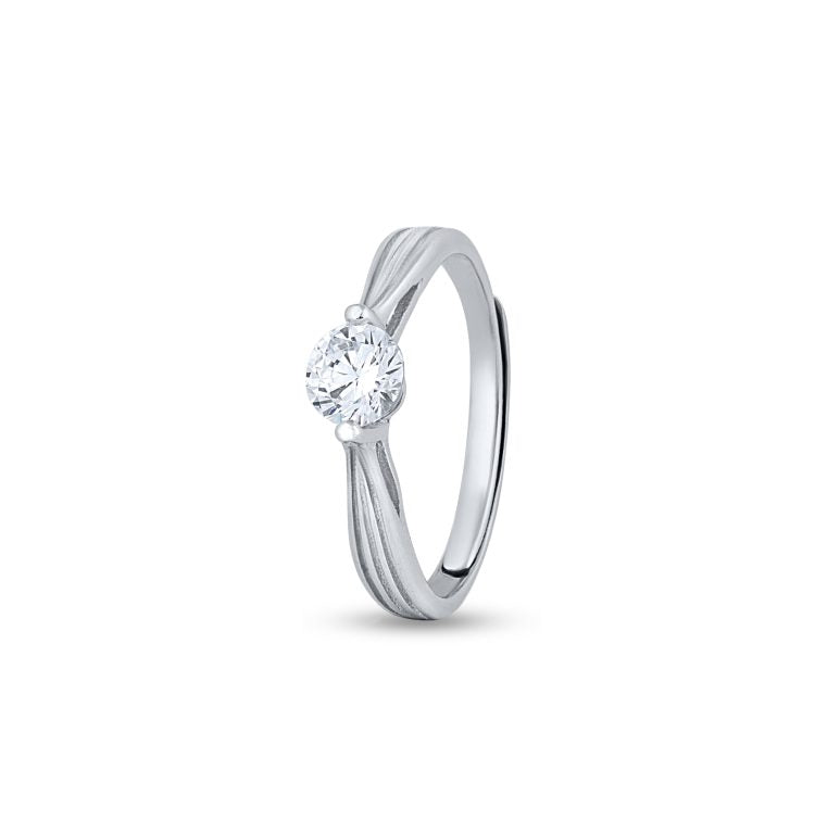 Luminous Minimalist Silver Ring