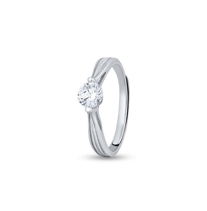 Luminous Minimalist Silver Ring