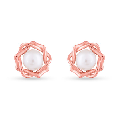 Twilight Bloom Pearl Studs