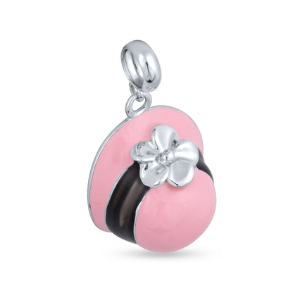 Blush Bloom Hat Charm Pendant