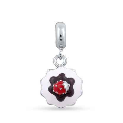 Cherry Swirl Tart Charm Pendant