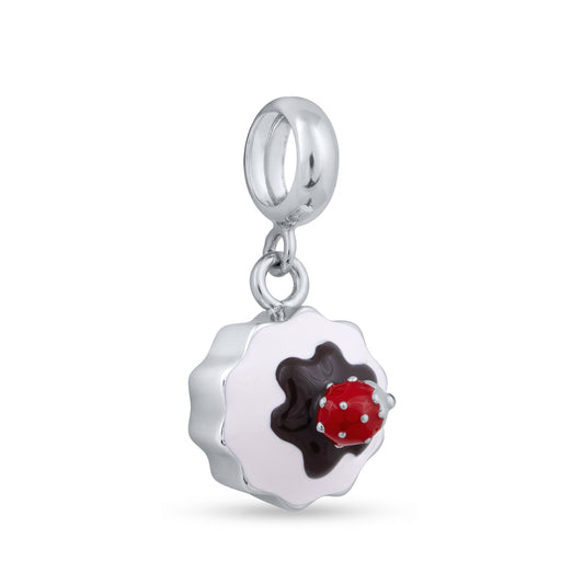 Cherry Swirl Tart Charm Pendant