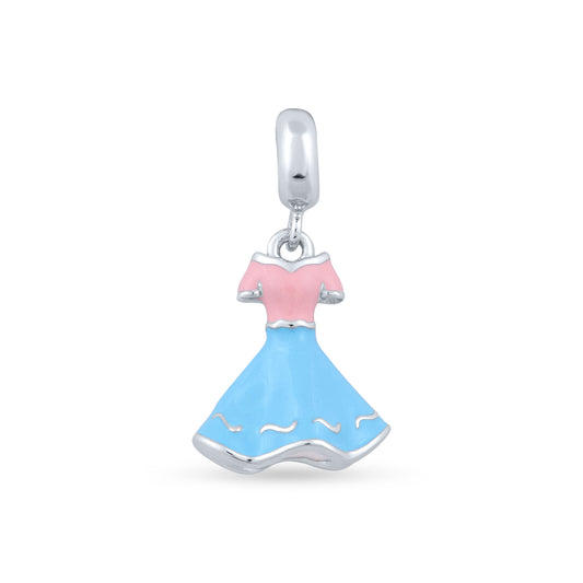 Blue Belle Dress Charm Pendant