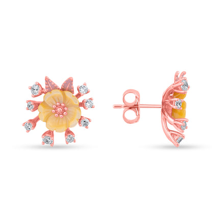 Golden Bloom Stud Earrings