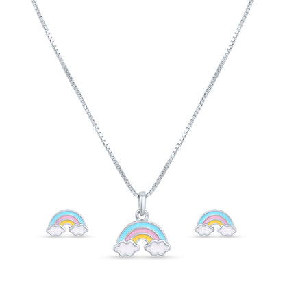Rainbow Whimsy Pendant Set