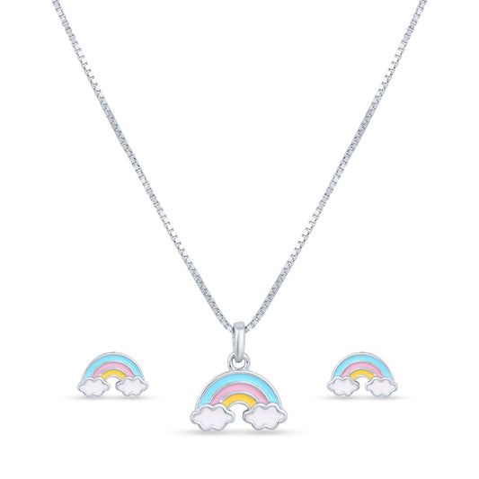 Rainbow Whimsy Pendant Set