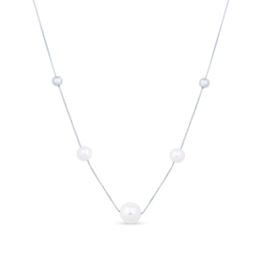 Floating Pearls Necklace