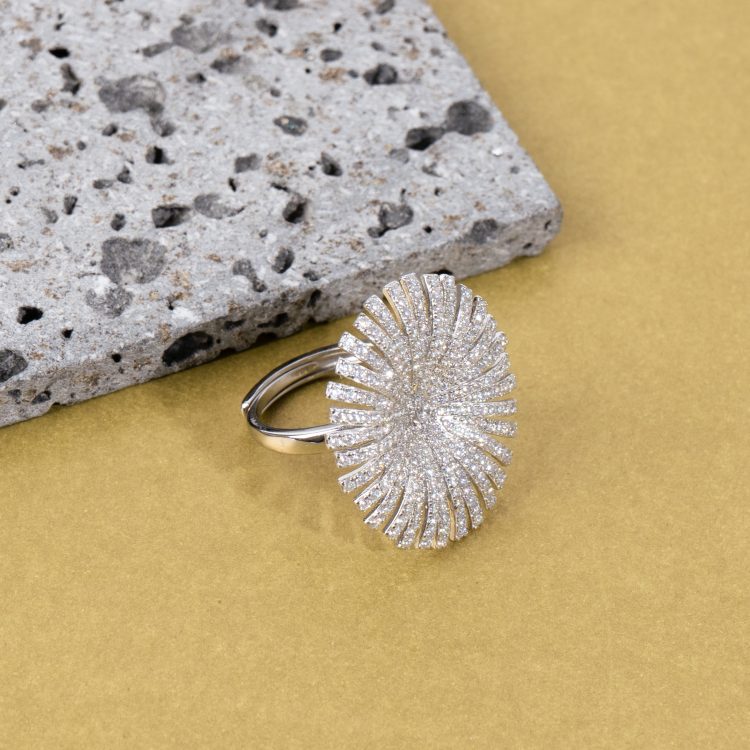 Shimmering Fractals Ring