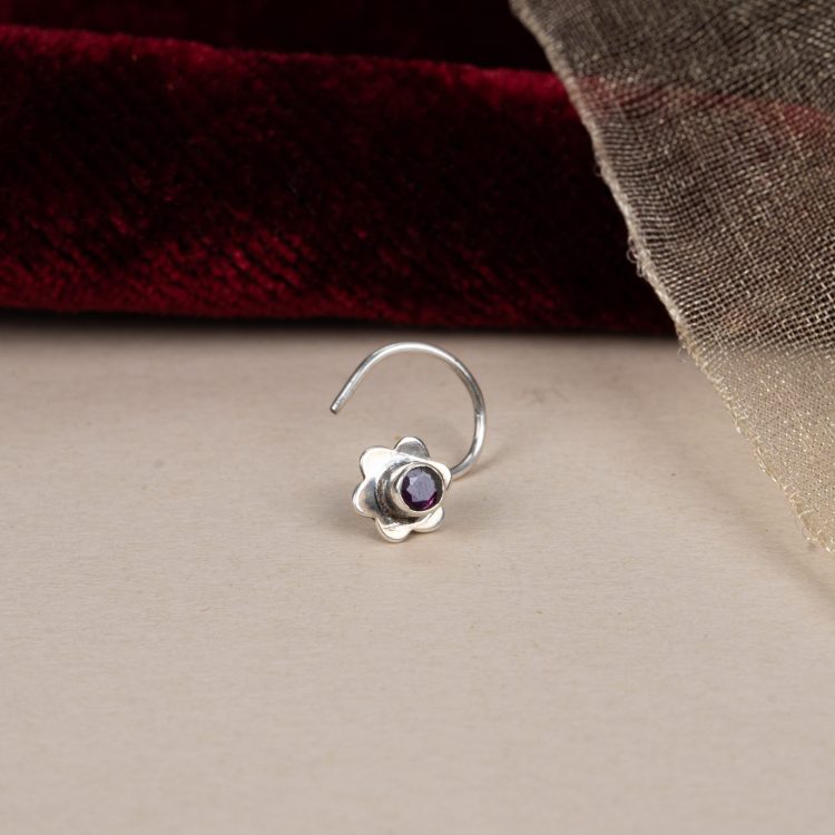 Grape Petal Nose Stud