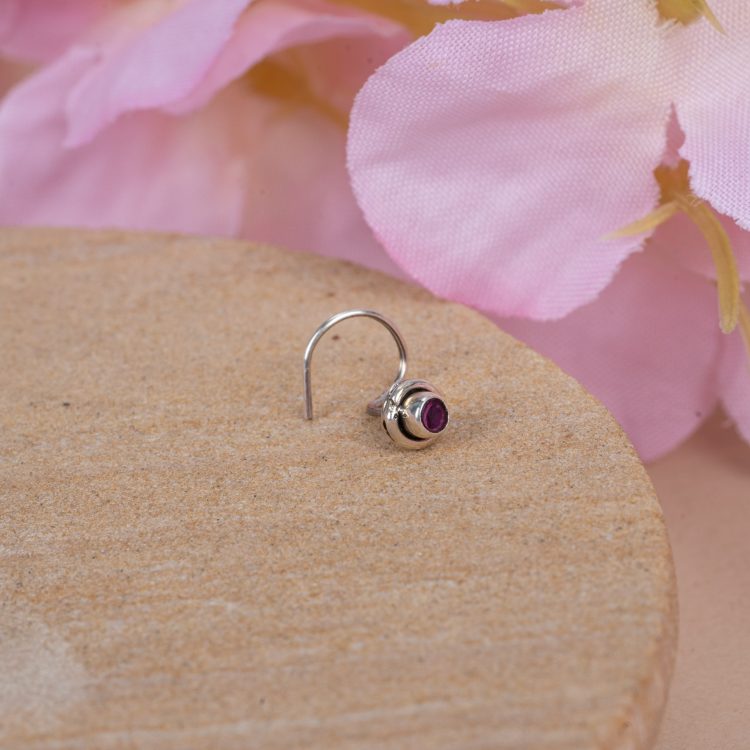 Violet Halo Nose Stud