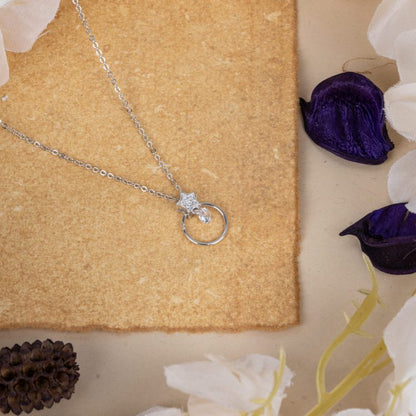 Stellar Sparkle Silver Pendant