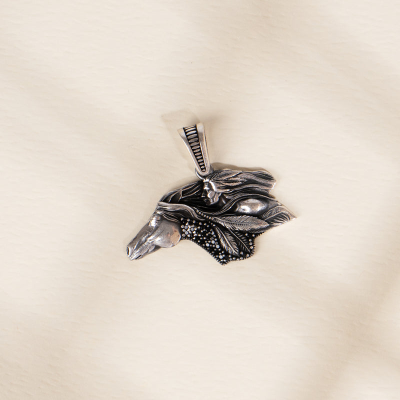 Silver Mane Pendant