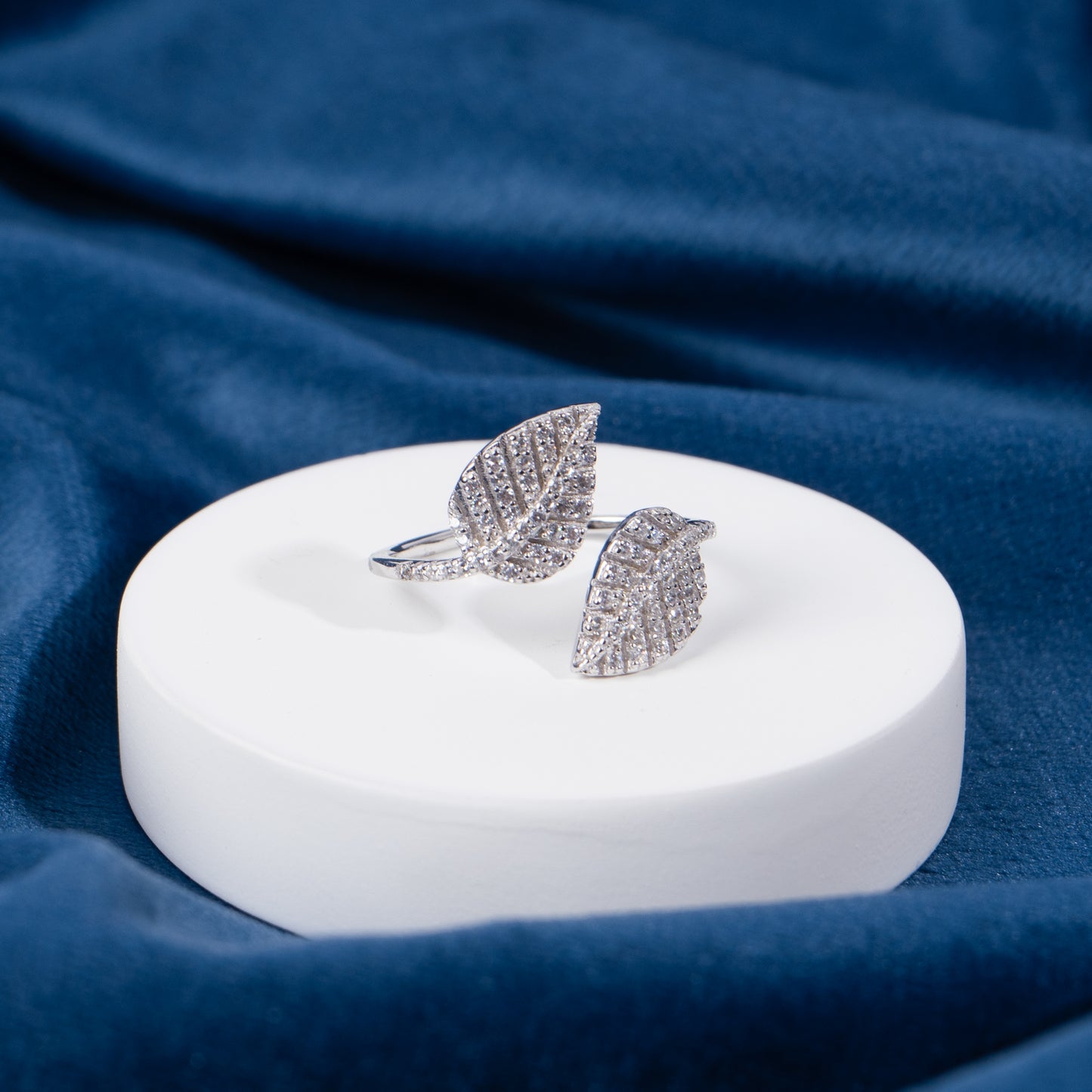 Leaf Wrap Silver Ring