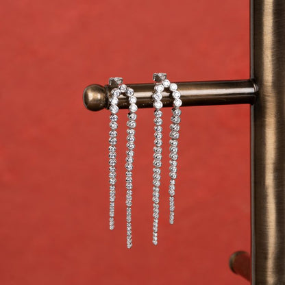 Crystal Waterfall Earrings