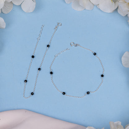 Silver Ballin' Anklet