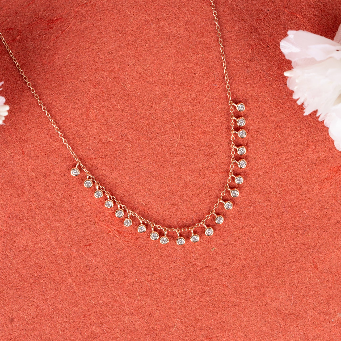 Shimmering Teardrop Necklace