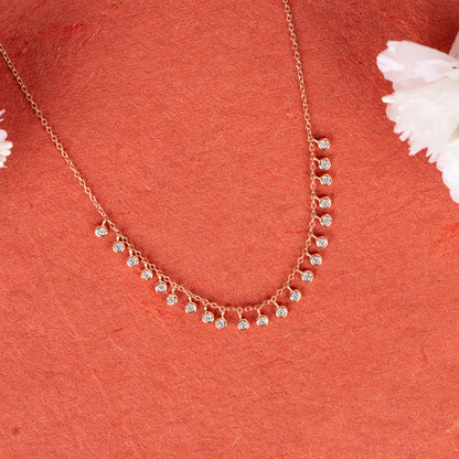 Shimmering Teardrop Necklace