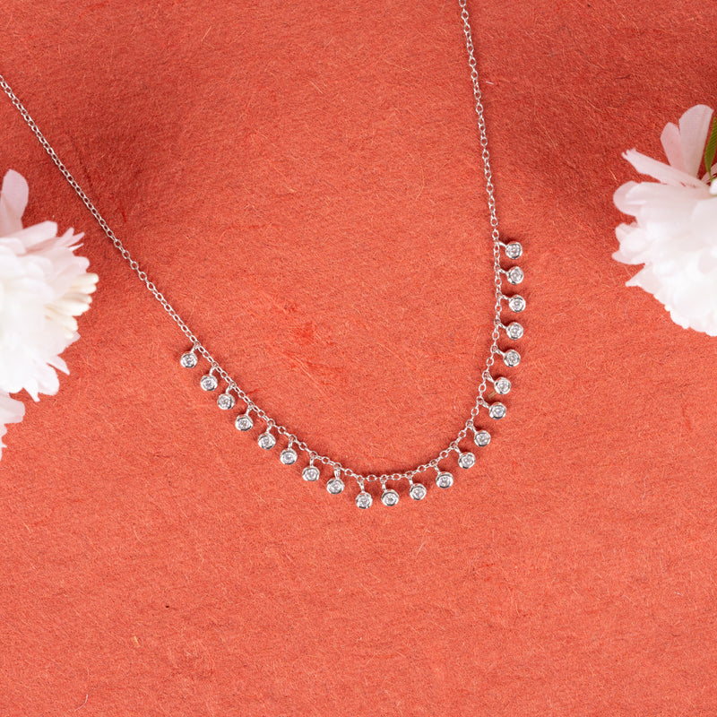 Shimmering Teardrop Necklace