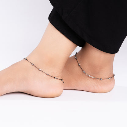 Silver Nazarana Anklet