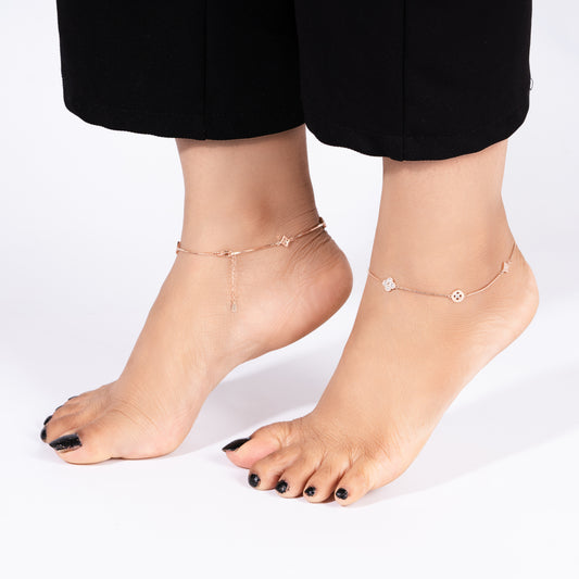 Rose Golden Hour Anklet