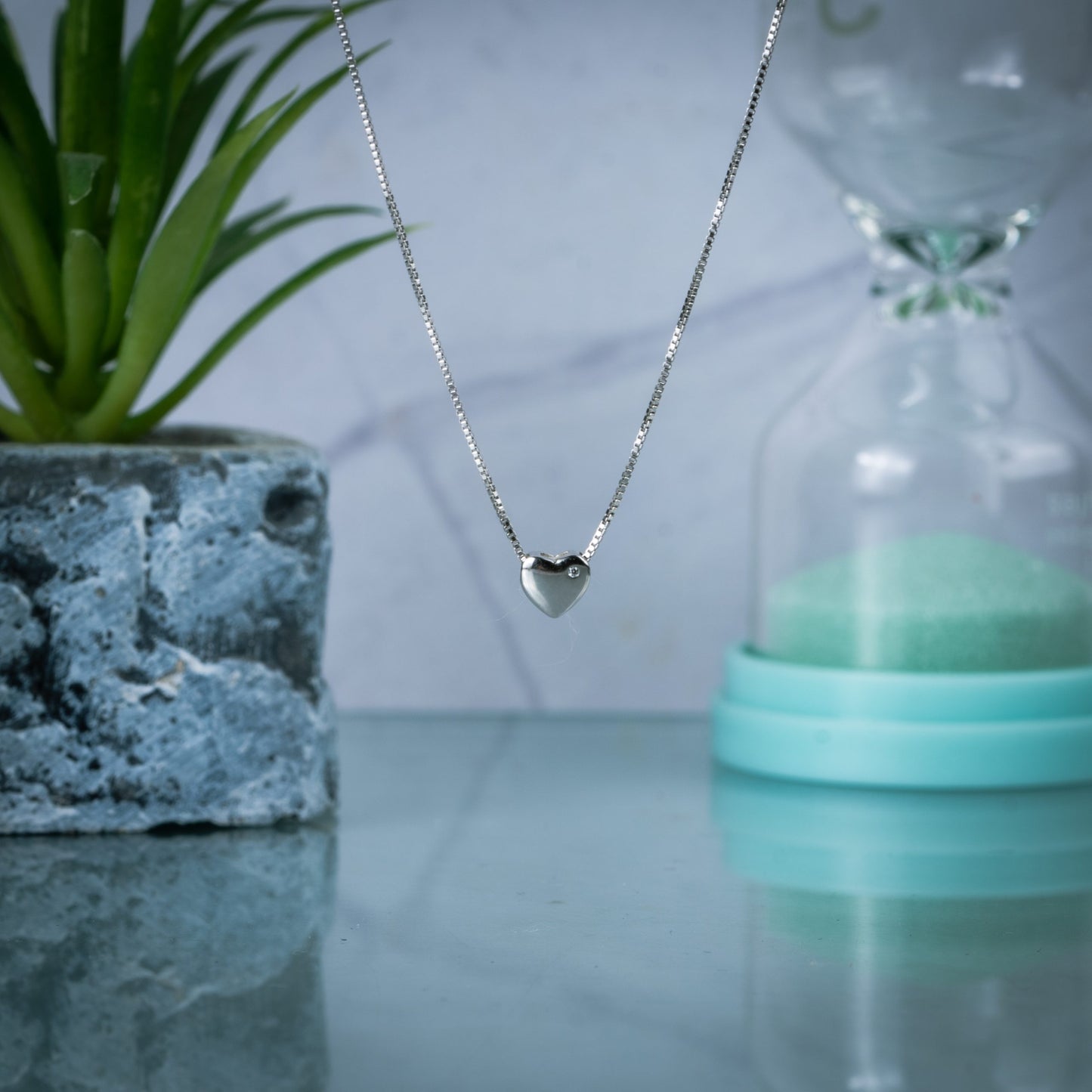 Silver Essence Heart Pendant