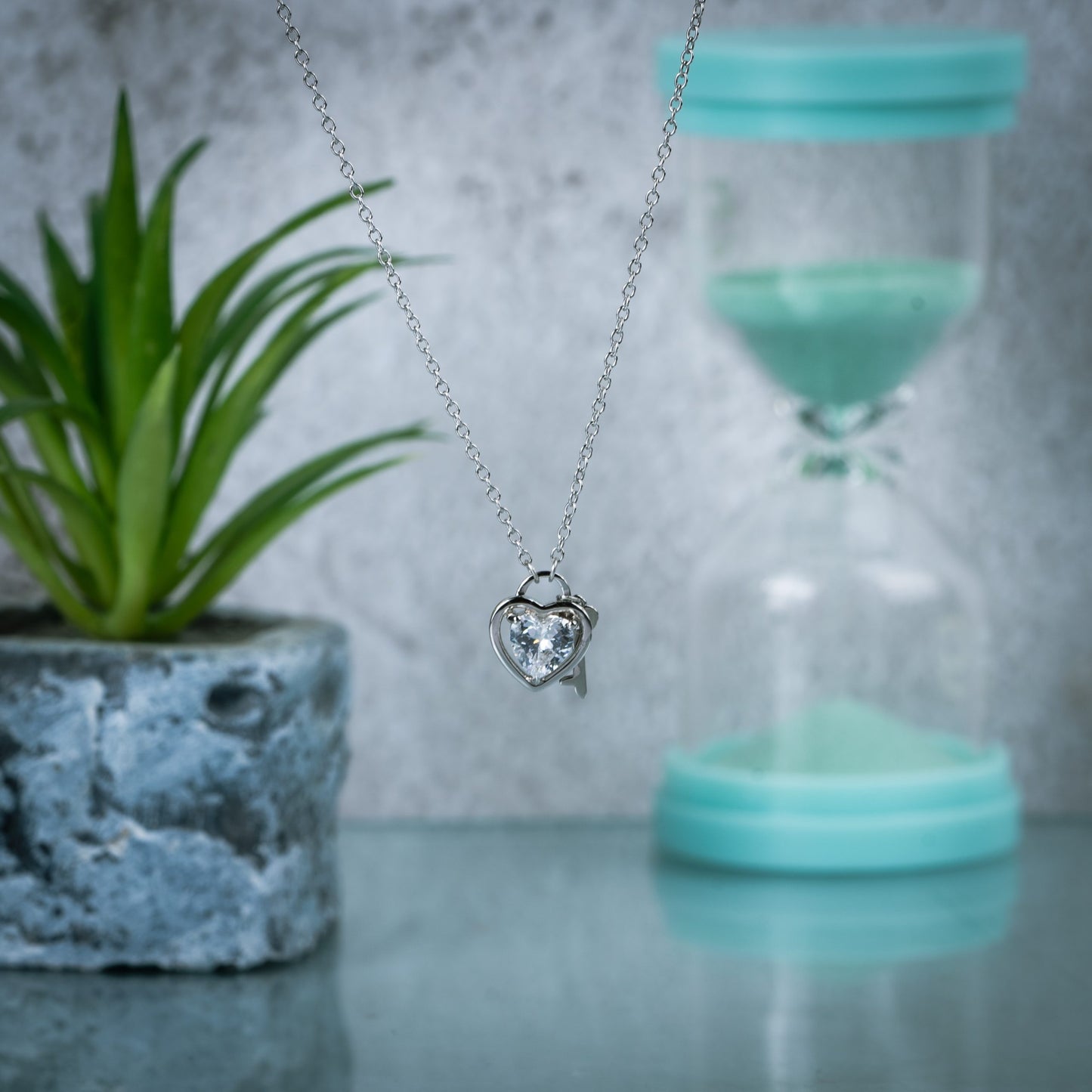 HeartLock & KeyDuo Pendant