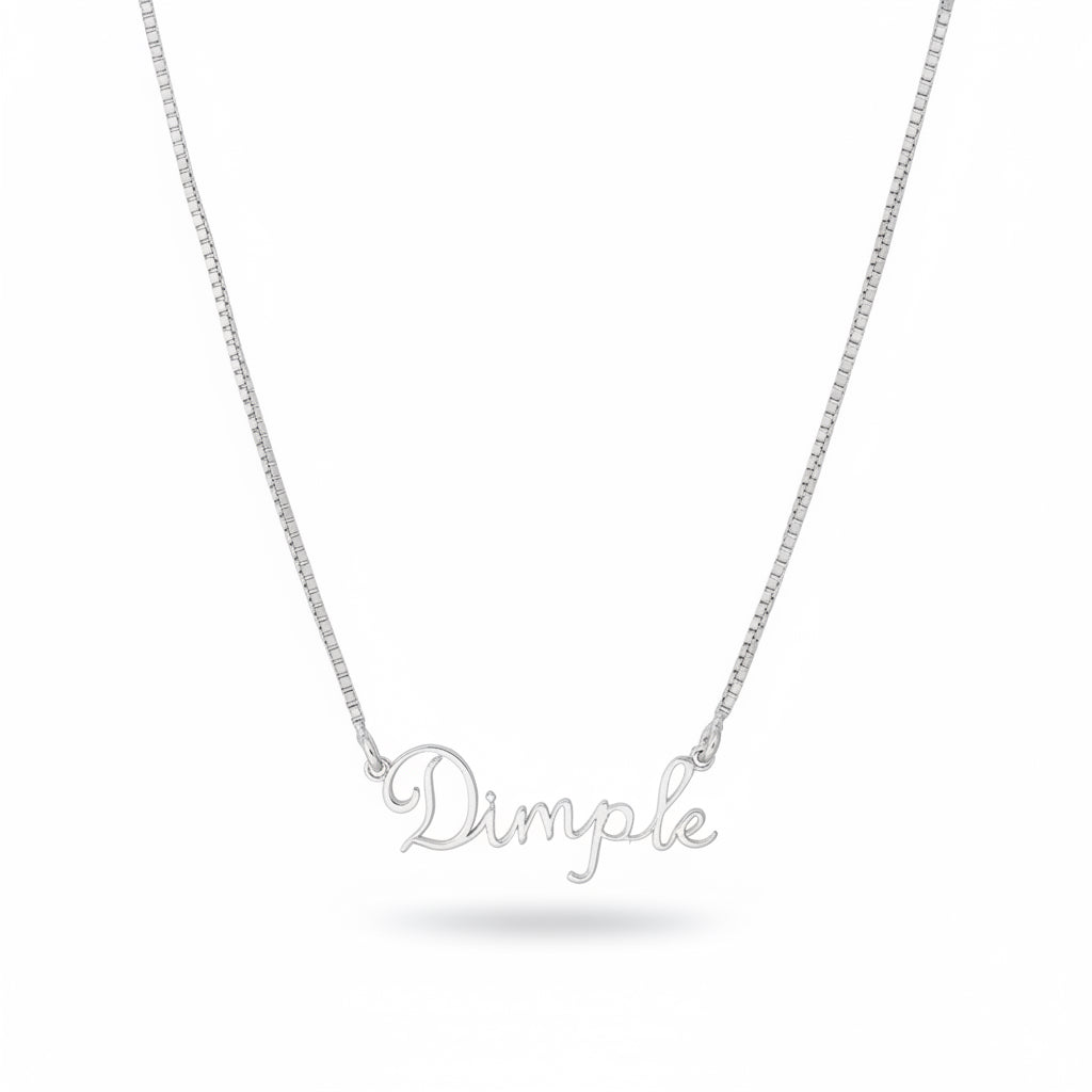 Silver Personalised Name Necklace