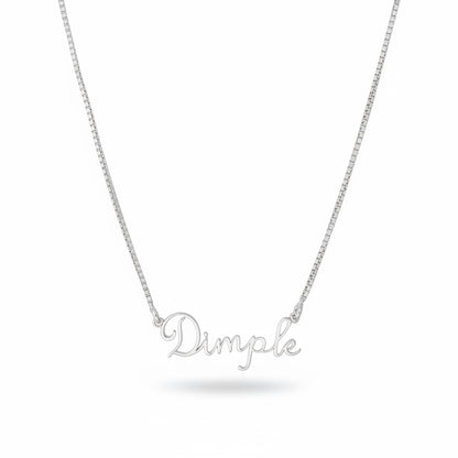 Silver Personalised Name Necklace