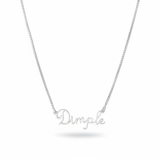 Silver Personalised Name Necklace