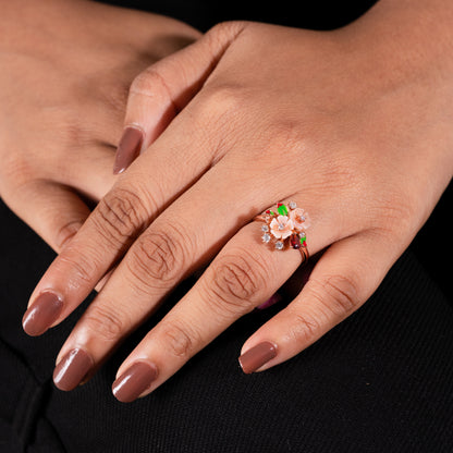 Radiant Blossom Luminaire Ring