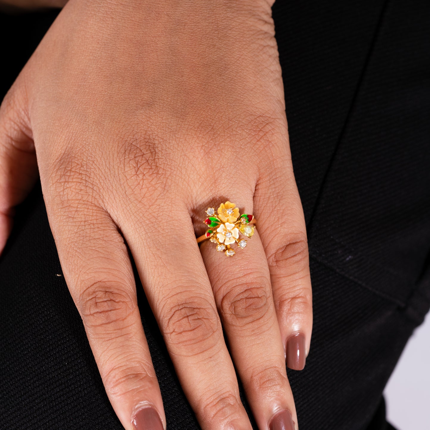 Radiant Blossom Luminaire Ring