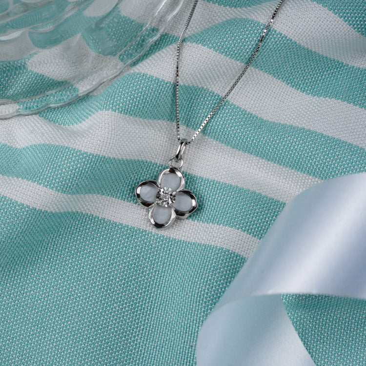 Silver Flora Luminesce Pendant